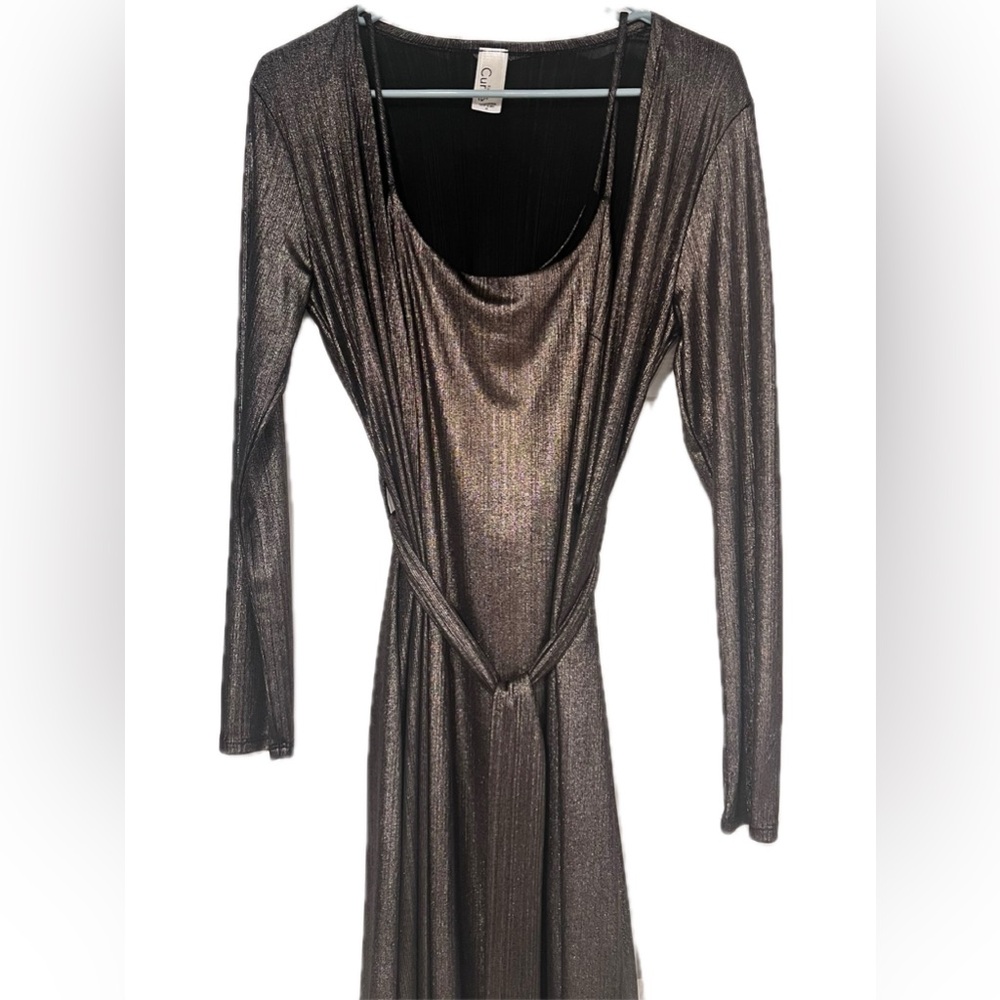 Shimmer dress combo